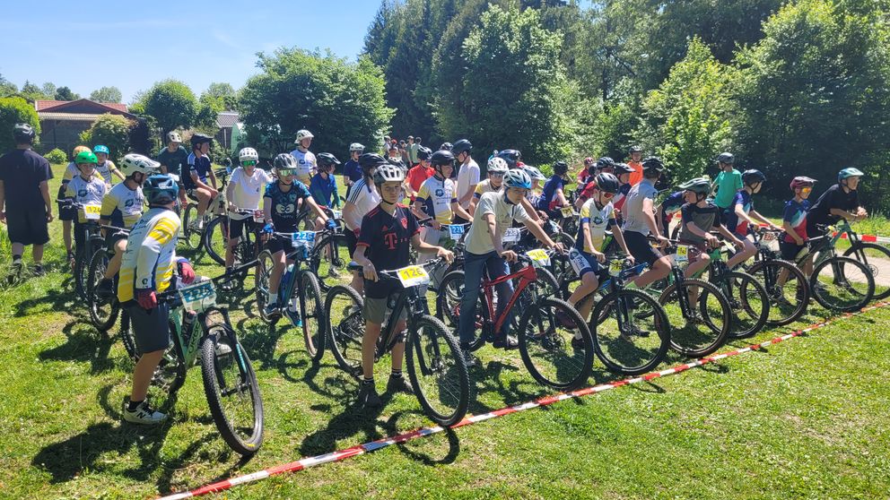 Startaufstellung bei einem Wettkampf